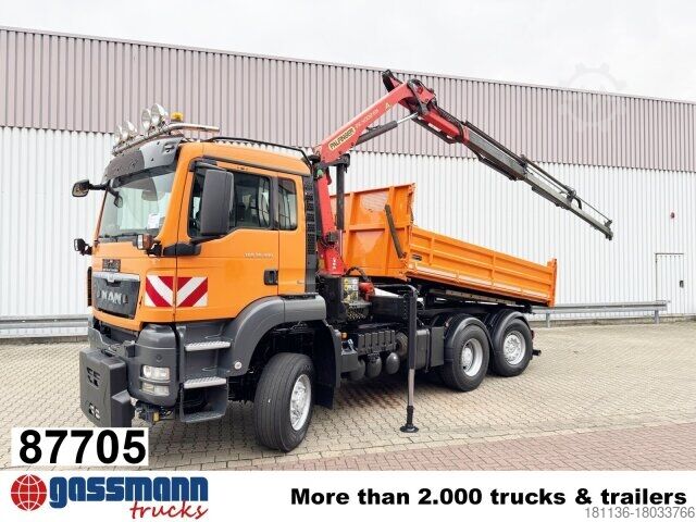 Kiepwagen MAN TGS 28.400 6X4-4 BL, Lenk-/Lift,