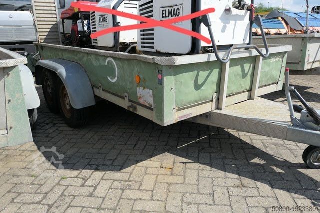 Dieplader oplegger Maschinentransport, Baggertransport, Rampen