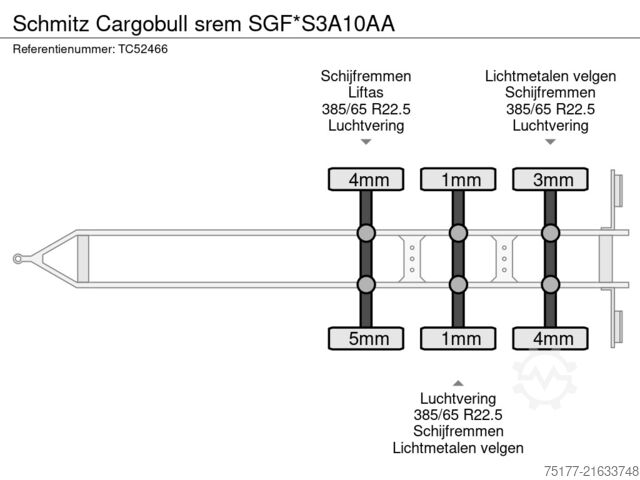 Tipper Schmitz Cargobull srem   SGF*S3A10AA
