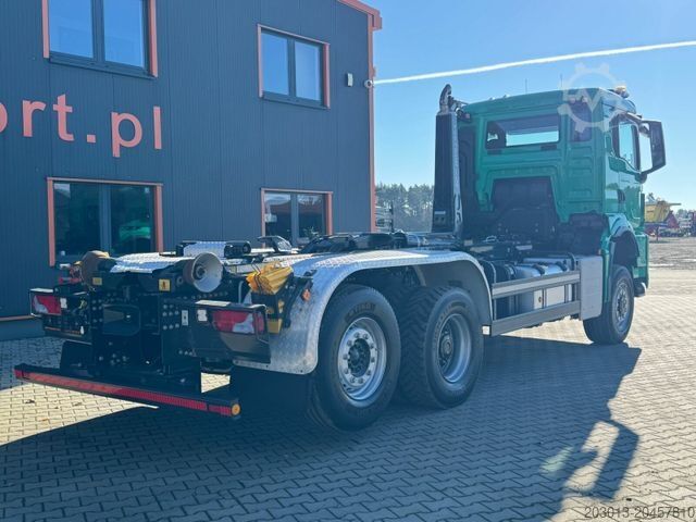 Autocamion cu cârlig pentru containere MAN 28.480 6x4 Abrollkipper Meiller Tectrum RS21.65