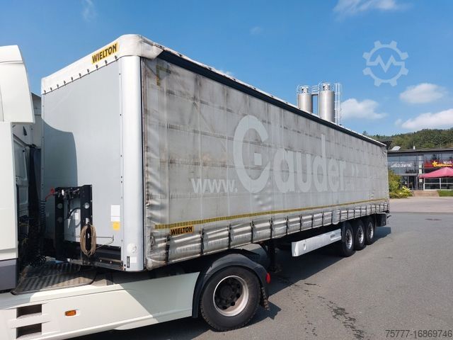 Open oplegger met zeil WIELTON NS-3 Tautliner- Coil 9m-SAF-2 x Lift-Edscha