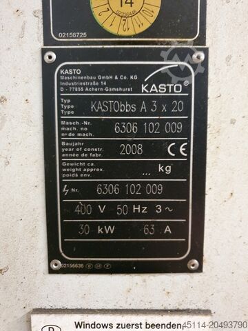 Scie à ruban KASTO BBS A3x20