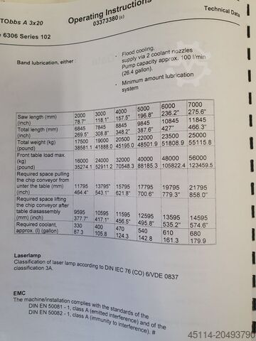 Scie à ruban KASTO BBS A3x20