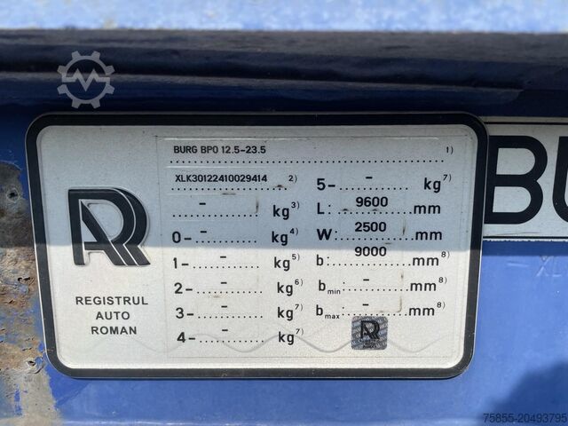 Containertransport Burg BPO 12.5  20-30 FT Tank / SAF Axles / Disc Brak...