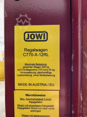 Carrinho de estante Jowi C770-X-12RL Jowi C770-X-12RL