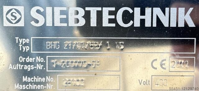 Bananenzeef / Lineaire Zeefmachine Siebtechnik BHG 21/61/69/1 WS (WS 85)