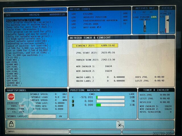 Centro de usinagem vertical Haas VF-9/40