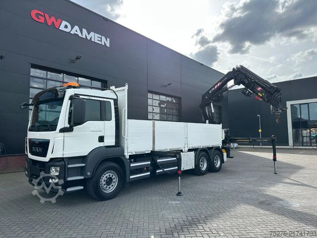 Vrachtwagen met kraan MAN TGS 26.480 6x4 HIAB 377-8 , winch Euro 6