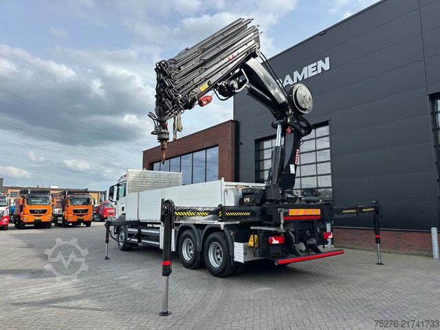 Vrachtwagen met kraan MAN TGS 26.480 6x4 HIAB 377-8 , winch Euro 6
