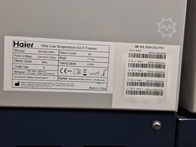 Haier DW-86L388A Ultra Lagediepvries Haier DW-86L388A