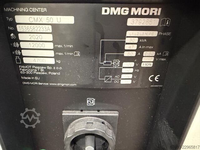 5-axlig universalbearbetningscentral DMG MORI CMX 50U