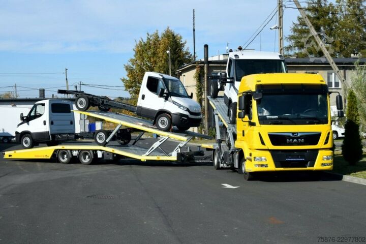 Car carrier truck MAN 12.250 TGL mit Anhänger für 5 PKW