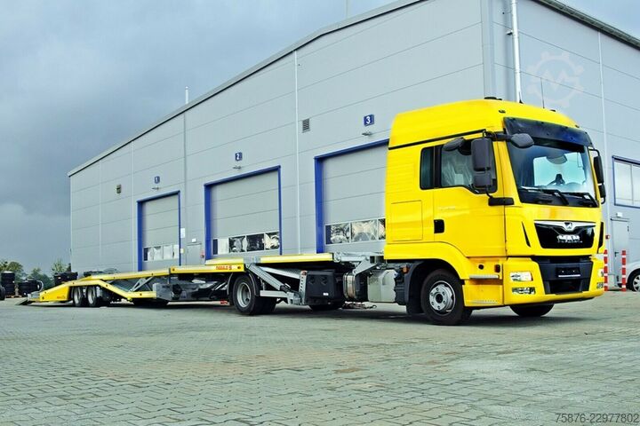 Car carrier truck MAN 12.250 TGL mit Anhänger für 5 PKW