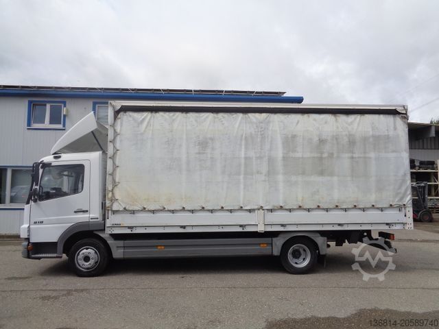 Furgão cortina de lona MERCEDES-BENZ Atego 818 Klima Stand Hzg. TÜV Neu
