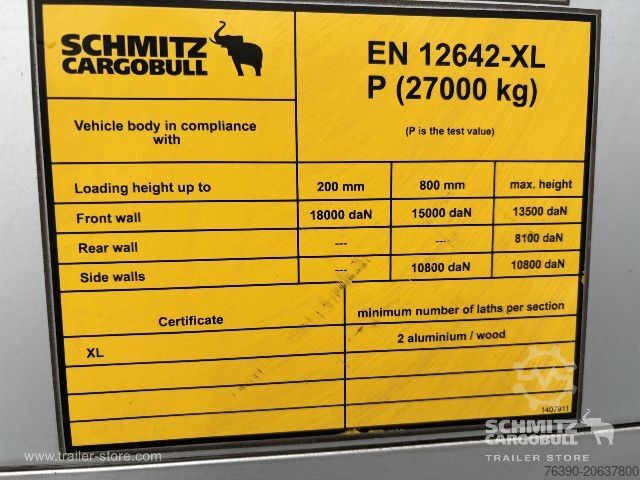 Åben sættevogn med presenning Schmitz Cargobull Semitrailer Curtainsider Standard