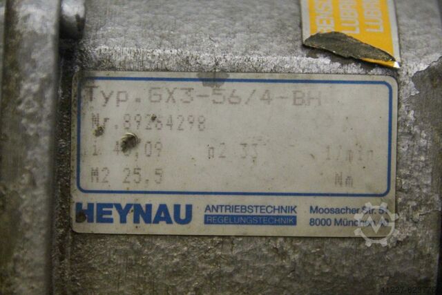 Motorreductor 0,09 kW 33 omw/min Heynau GX3-56/4-BH