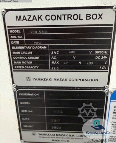 Κέντρο κατεργασίας - κάθετο MAZAK VCN-530C