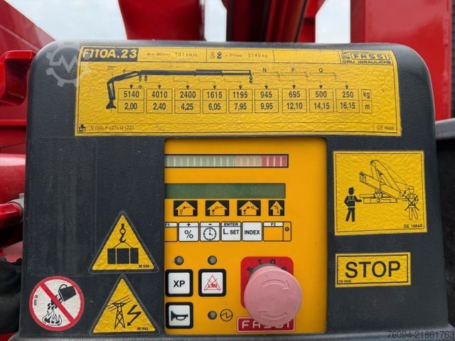 Φορτηγό γερανός roll-off  Abrollcontainer Kranmulde neuwertig