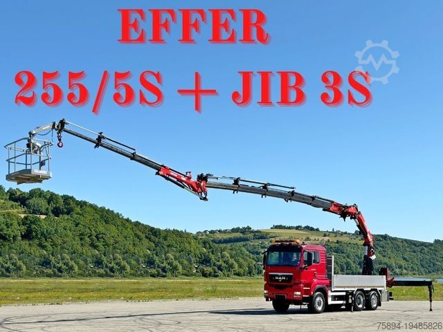 Autolaadkraan MAN TGS 28.480 * EFFER 255/5S + JIB 3S + FUNK * TOP