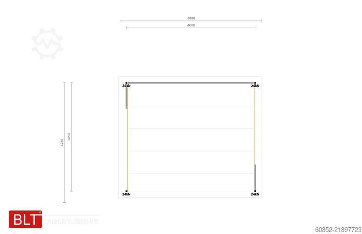 Piattaforma di stoccaggio 21,25 m² Lagerbühne , OK 300 cm 500 kg/m², sofort ab Lager