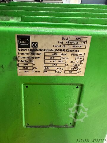 Γερανός διπλής ράγας με 2 ανυψωτήρες Stahlcranes Zweischienenkatze 16/4t AS6 + SH5