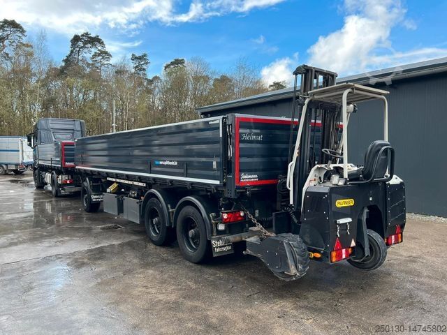 Three-way tipper trailer Stehmann 3.Achs Dreiseitenkipper Stapleraufnahme