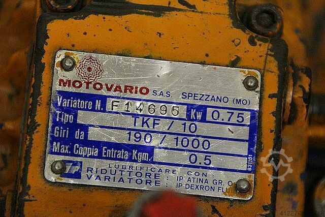 Instelbare tandwielmotor 0,75 kW 190-1000 rpm MOTOVARIO TKF/10