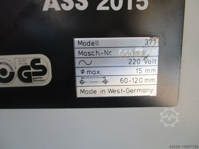 BOORMACHINE MET TWEE ASSEN STAGO ASS 2015