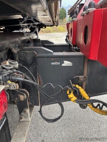 Three-way tipper truck MAN TGS 33.440 Kipper+HMF 1820-4