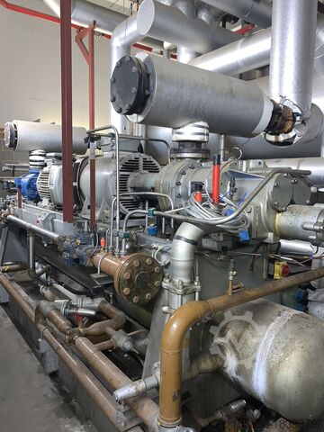 Schroefcompressor van spiraalvriezer Howden