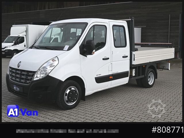 Furgonetka pick-up RENAULT Master Pritsche Doka, AHK 3,5Tonnen , Klima, Luftfederung