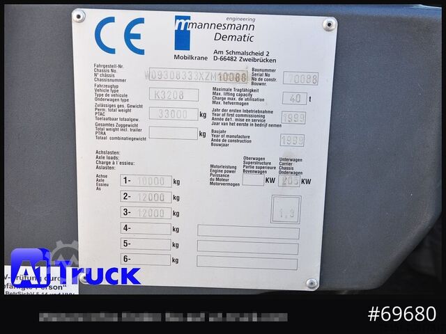 Żuraw samochodowy DEMAG AC 40-1 City, Mobilkran, Klappspitze,