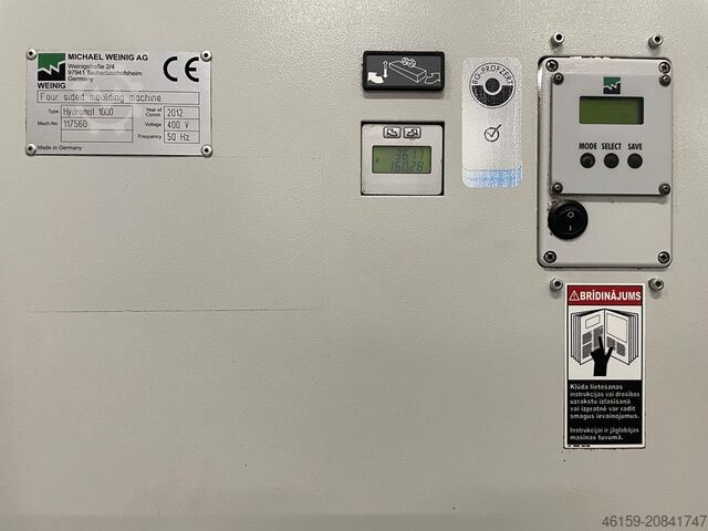 Hyvelmaskin WEINIG HYDROMAT 1000 + MECHANISATION