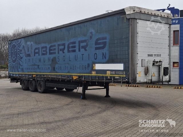 Open semitrailer with tarp Schmitz Cargobull Curtainsider Mega