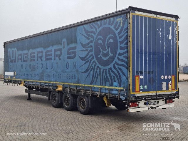 Open semitrailer with tarp Schmitz Cargobull Curtainsider Mega