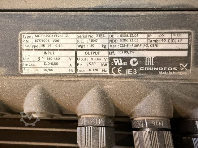 Pump Grundfos MGE132SC2-FF265-G3