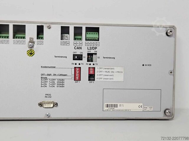 Painel de comando da máquina Lisec 2000-40/TZ
