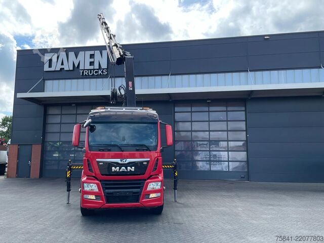Crane truck MAN TGS 26.400 TGS 26.400 6x2-4 BL KIPPER HIAB 302 ...