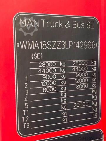 Crane truck MAN TGS 26.400 TGS 26.400 6x2-4 BL KIPPER HIAB 302 ...