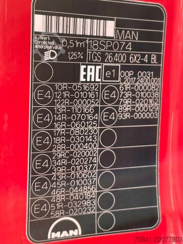 Crane truck MAN TGS 26.400 TGS 26.400 6x2-4 BL KIPPER HIAB 302 ...
