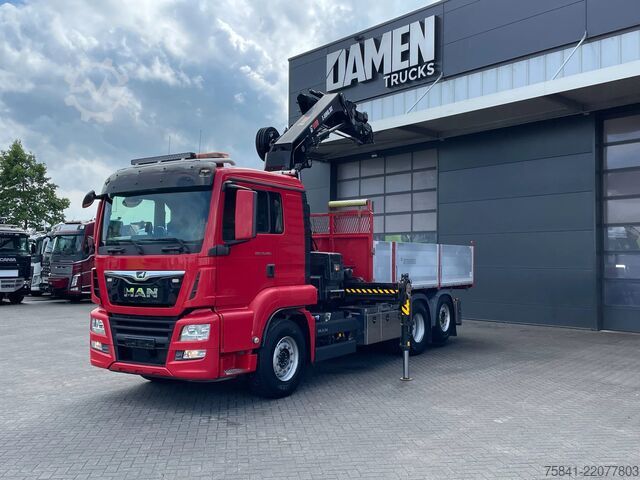 Camion cu macara MAN TGS 26.400 TGS 26.400 6x2-4 BL KIPPER HIAB 302 ...