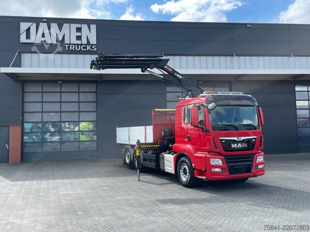 Camion cu macara MAN TGS 26.400 TGS 26.400 6x2-4 BL KIPPER HIAB 302 ...