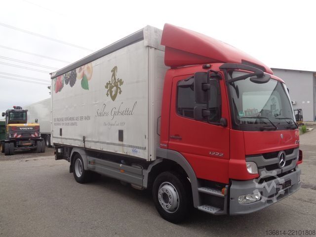 Platós teherautó ponyvával MERCEDES-BENZ Atego 1222 L 5,2 M Diff-Sperre Klima LBW EU5