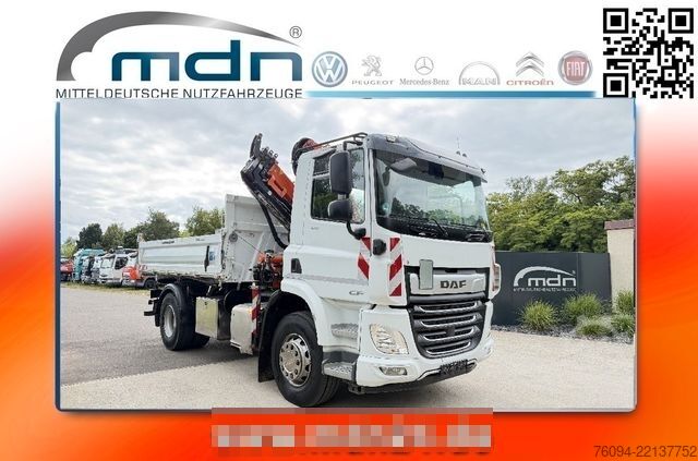 Kiepwagen DAF CF 410 MEILLER Kipper KRAN 15m FUNK AHK