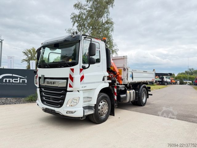 Kiepwagen DAF CF 410 MEILLER Kipper KRAN 15m FUNK AHK