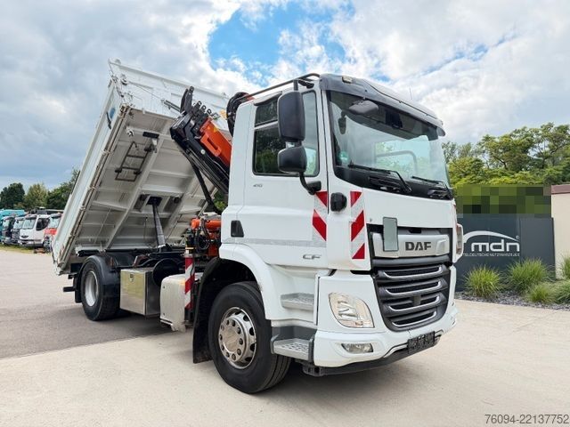 Kiepwagen DAF CF 410 MEILLER Kipper KRAN 15m FUNK AHK