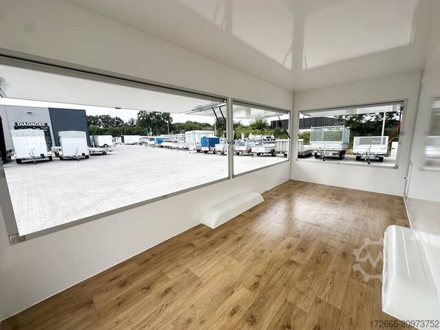 Verkoopaanhanger Blyss H25522HTN | WEISS 520X223X230CM 2500KG VERKAUFSANHÄNGER | 2X VERKAUFSKLAPPE