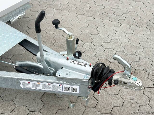 Verkoopaanhanger Blyss H25522HTN | WEISS 520X223X230CM 2500KG VERKAUFSANHÄNGER | 2X VERKAUFSKLAPPE