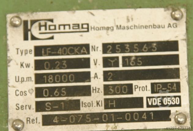 Milling motor for edge processing machines Homag LF-40CKA