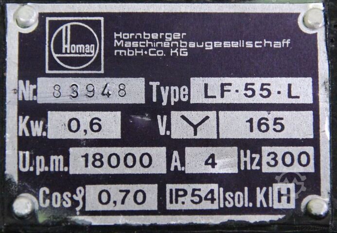 Milling motor for edge processing machines Homag LF-55-L